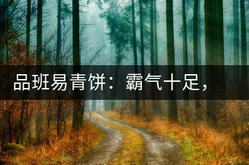 品班易青餅：霸氣十足，母儀天下