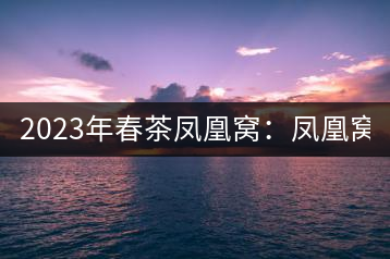 2023年春茶鳳凰窩：鳳凰窩（1號）20000-25000元／公斤；鳳凰窩（2號）2000-3000元／公斤；古樹：3000-5000元／公斤；鳳凰山混采古樹茶1000-2000元／公斤；鳳凰山精選古樹茶3000-5000元／公斤