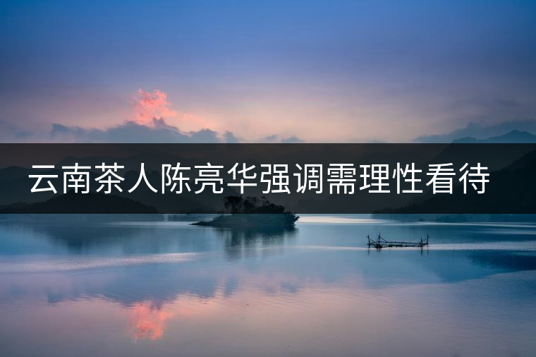 云南茶人陳亮華強調需理性看待茶市場 云南茶人陳亮華強調需理性看待茶市場