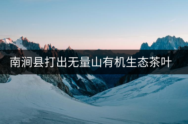 南澗縣打出無量山有機(jī)生態(tài)茶葉品牌 南澗縣打出無量山有機(jī)生態(tài)茶葉品牌
