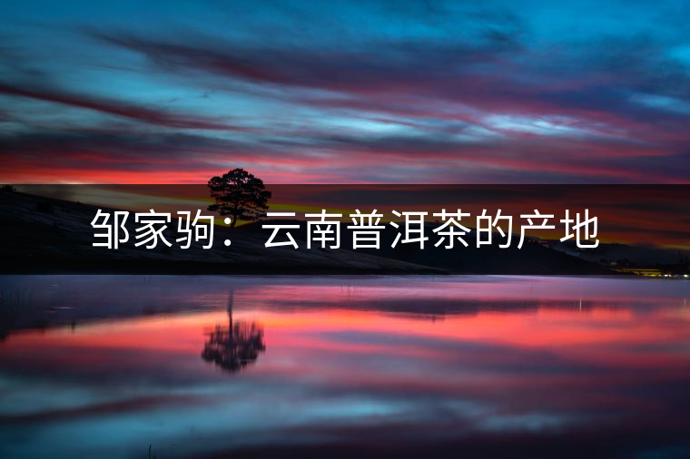 鄒家駒:云南普洱茶的產(chǎn)地 鄒家駒:云南普洱茶的產(chǎn)地