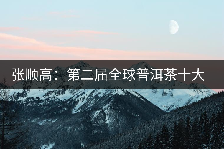 張順高:第二屆全球普洱茶十大杰出人物 張順高:第二屆全球普洱茶十大杰出人物