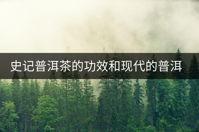 史記普洱茶的功效和現(xiàn)代的普洱茶功效