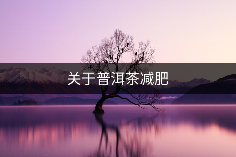關(guān)于普洱茶減肥 關(guān)于普洱茶減肥