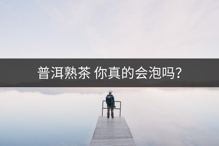 普洱熟茶 你真的會(huì)泡嗎？