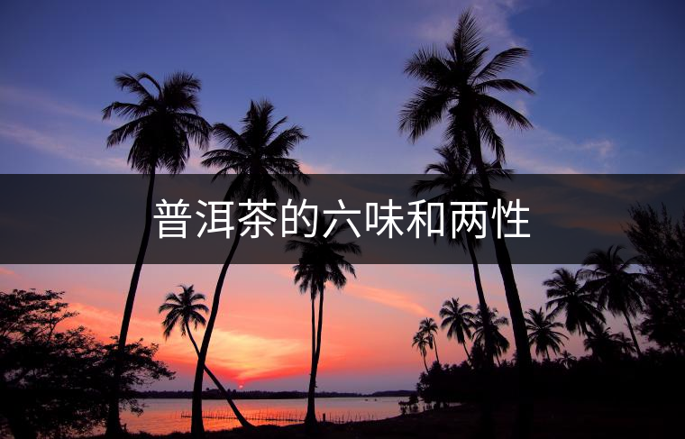 普洱茶的六味和兩性 普洱茶的六味和兩性