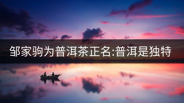 鄒家駒為普洱茶正名:普洱是獨(dú)特茶類(lèi) 鄒家駒為普洱茶正名:普洱是獨(dú)特茶類(lèi)