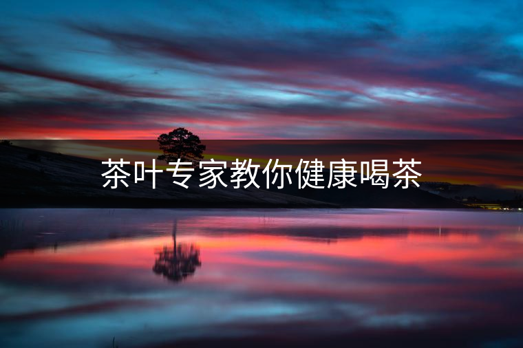 茶葉專(zhuān)家教你健康喝茶
