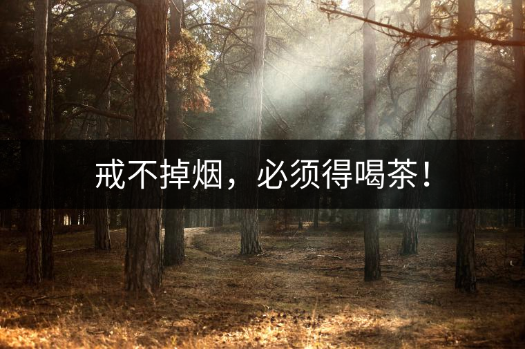 戒不掉煙，必須得喝茶！