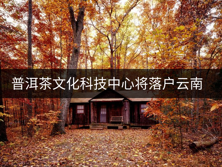 普洱茶文化科技中心將落戶云南昆明 普洱茶文化科技中心將落戶云南昆明