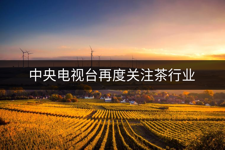 中央電視臺再度關(guān)注茶行業(yè) 中央電視臺再度關(guān)注茶行業(yè)