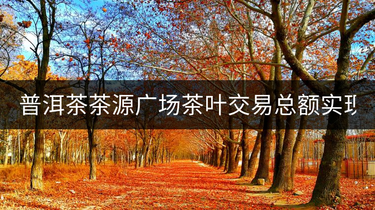 普洱茶茶源廣場茶葉交易總額實現(xiàn)14.8億元 普洱茶茶源廣場茶葉交易總額實現(xiàn)14.8億元