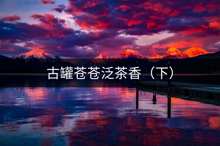 古罐蒼蒼泛茶香（下）