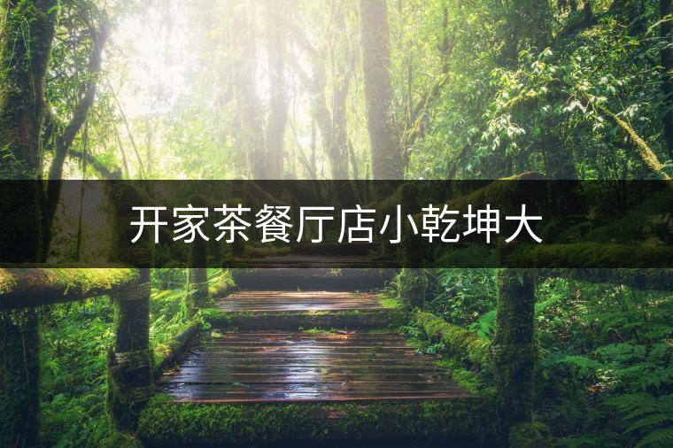 開家茶餐廳店小乾坤大