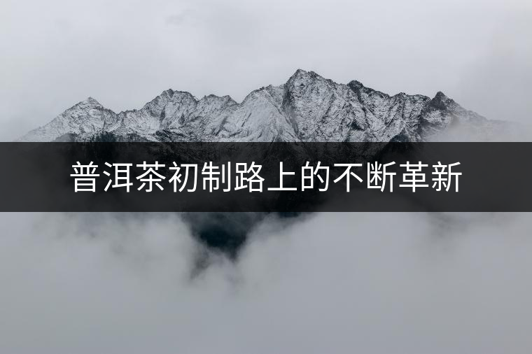 普洱茶初制路上的不斷革新