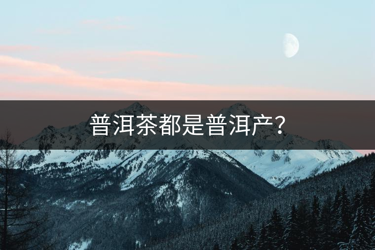 普洱茶都是普洱產(chǎn)？
