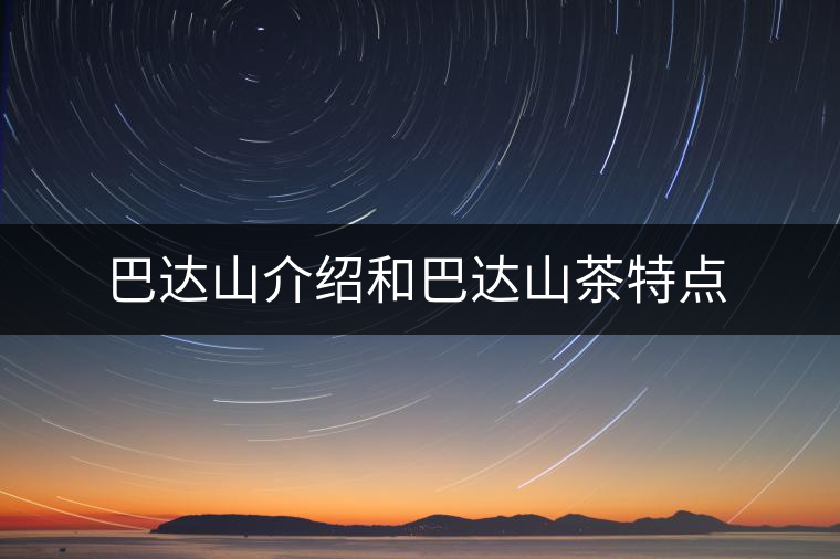 巴達(dá)山介紹和巴達(dá)山茶特點