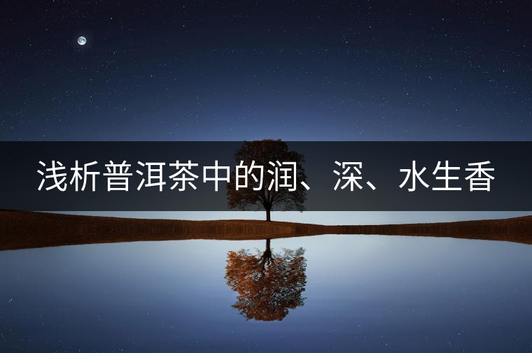 淺析普洱茶中的潤、深、水生香