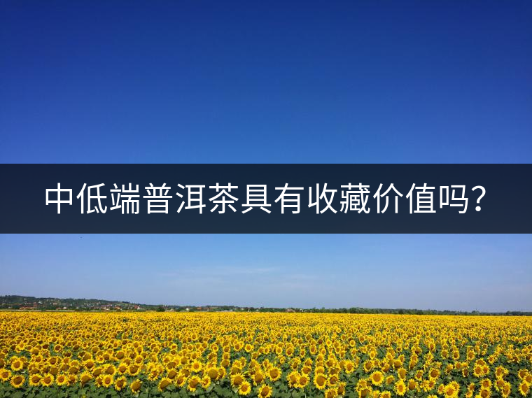 中低端普洱茶具有收藏價值嗎？