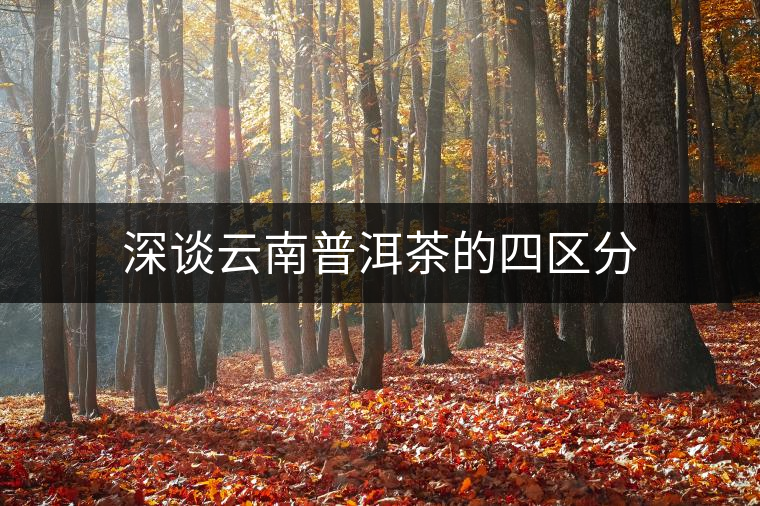 深談云南普洱茶的四區(qū)分 深談云南普洱茶的四區(qū)分