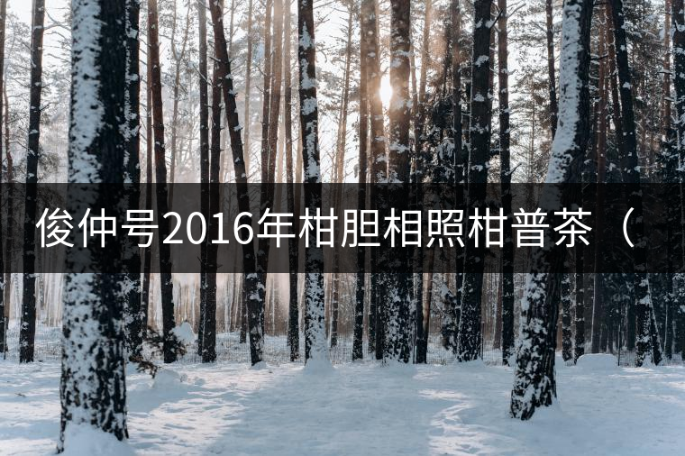 俊仲號(hào)2016年柑膽相照柑普茶(組圖) 俊仲號(hào)2016年柑膽相照柑普茶(組圖)