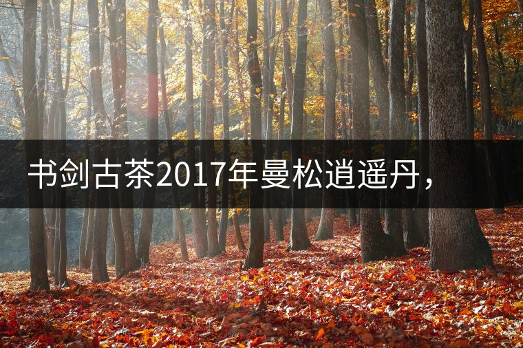 書劍古茶2017年曼松逍遙丹，把逍遙化進(jìn)曼松