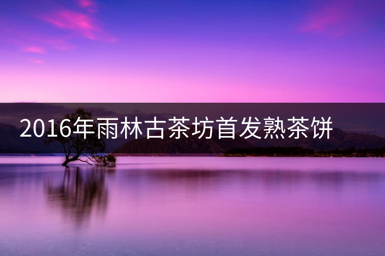 2016年雨林古茶坊首發(fā)熟茶餅——盤古新品上市