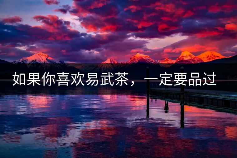 如果你喜歡易武茶，一定要品過丁家寨才知道易武的魅力