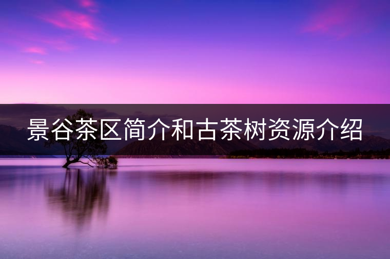 景谷茶區(qū)簡介和古茶樹資源介紹 景谷茶區(qū)簡介和古茶樹資源介紹