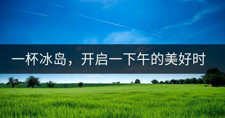 一杯冰島，開啟一下午的美好時光