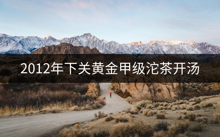 2012年下關(guān)黃金甲級(jí)沱茶開湯 2012年下關(guān)黃金甲級(jí)沱茶開湯