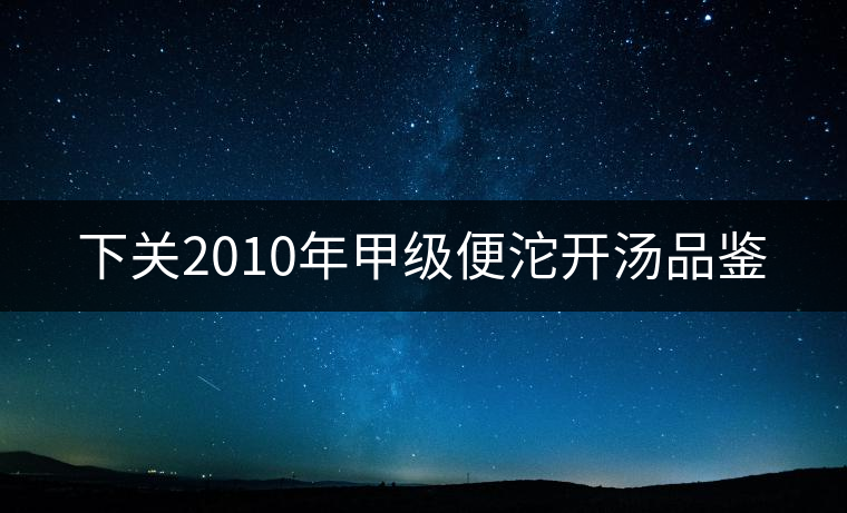 下關(guān)2010年甲級(jí)便沱開(kāi)湯品鑒 下關(guān)2010年甲級(jí)便沱開(kāi)湯品鑒