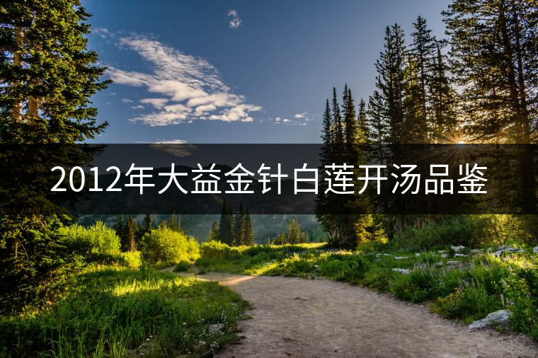 2012年大益金針白蓮開湯品鑒 2012年大益金針白蓮開湯品鑒