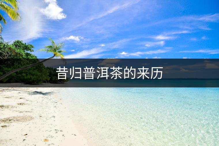 昔歸普洱茶的來歷 昔歸普洱茶的來歷