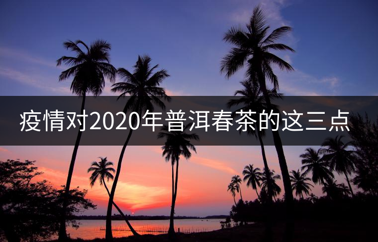 疫情對2020年普洱春茶的這三點影響不可忽視! 疫情對2020年普洱春茶的這三點影響不可忽視!