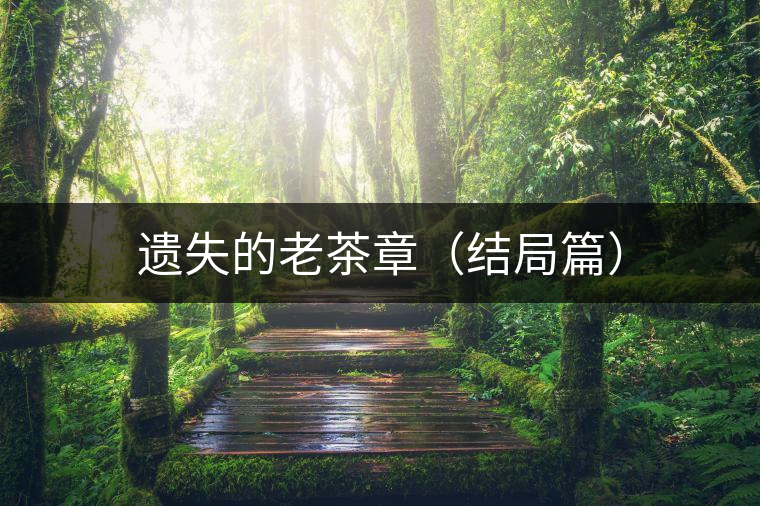 遺失的老茶章(結(jié)局篇) 遺失的老茶章(結(jié)局篇)