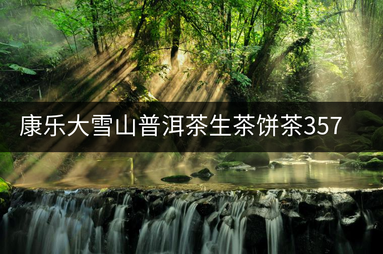 康樂大雪山普洱茶生茶餅茶357g云南臨滄古樹普洱茶茶葉生普茶青餅 康樂大雪山普洱茶生茶餅茶357g云南臨滄古樹普洱茶茶葉生普茶青餅