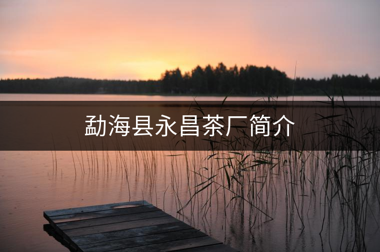 勐??h永昌茶廠簡介 勐??h永昌茶廠簡介