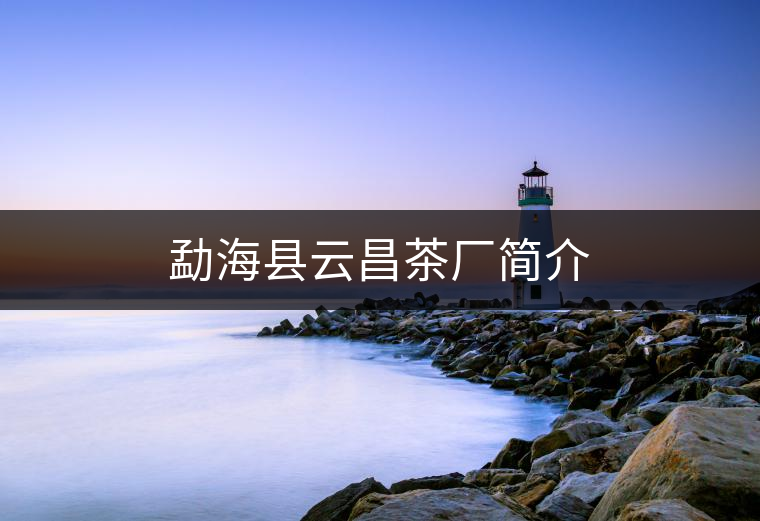勐??h云昌茶廠簡介 勐海縣云昌茶廠簡介