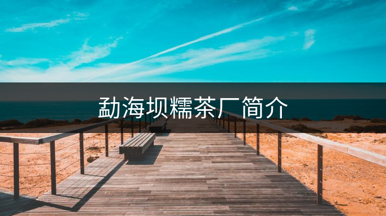 勐海壩糯茶廠簡介 勐海壩糯茶廠簡介
