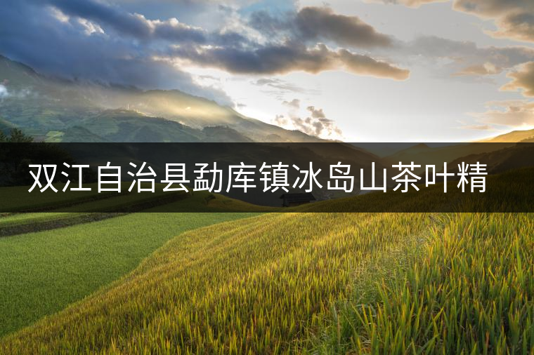 雙江自治縣勐庫鎮(zhèn)冰島山茶葉精制廠簡(jiǎn)介 雙江自治縣勐庫鎮(zhèn)冰島山茶葉精制廠簡(jiǎn)介