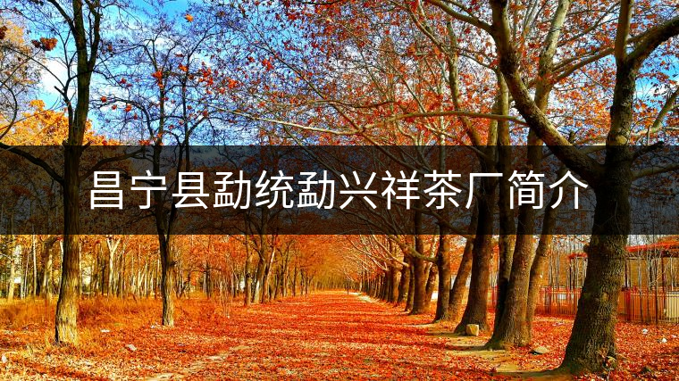 昌寧縣勐統(tǒng)勐興祥茶廠簡介 昌寧縣勐統(tǒng)勐興祥茶廠簡介