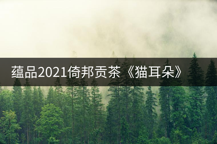 蘊(yùn)品2021倚邦貢茶《貓耳朵》古樹普洱茶生茶好喝嗎？