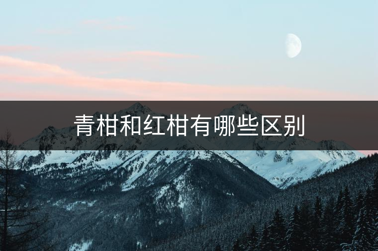 青柑和紅柑有哪些區(qū)別 青柑和紅柑有哪些區(qū)別