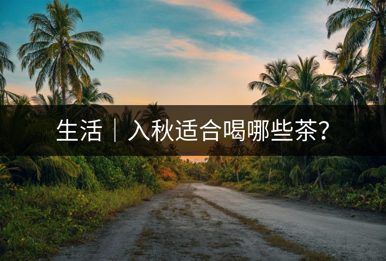 生活｜入秋適合喝哪些茶？