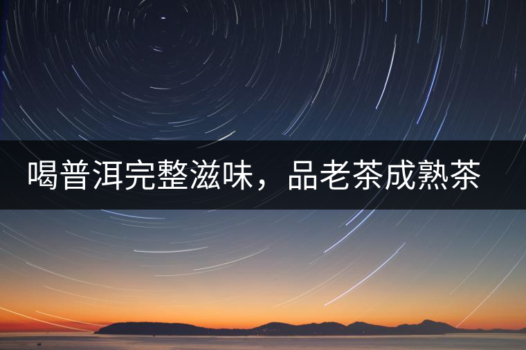 喝普洱完整滋味，品老茶成熟茶湯