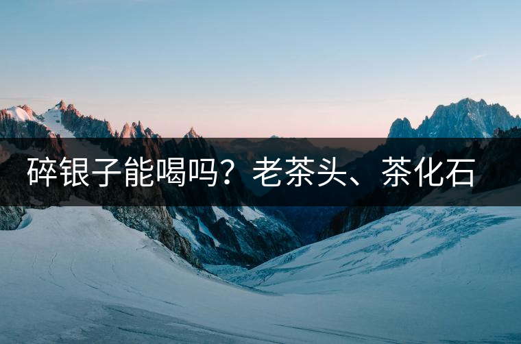 碎銀子能喝嗎？老茶頭、茶化石、碎銀子之間是什么關(guān)系？