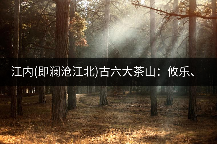 江內(nèi)(即瀾滄江北)古六大茶山：攸樂、革登、倚邦、莽枝、蠻磚、漫撒，即現(xiàn)在凡是說的”易武茶產(chǎn)地”；